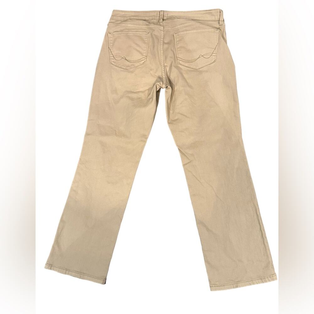 NYDJ Womens Size 12/34 Petite with 28" Inseam  Khaki Classic Jeans Lift and Tuck - Picture 2 of 9